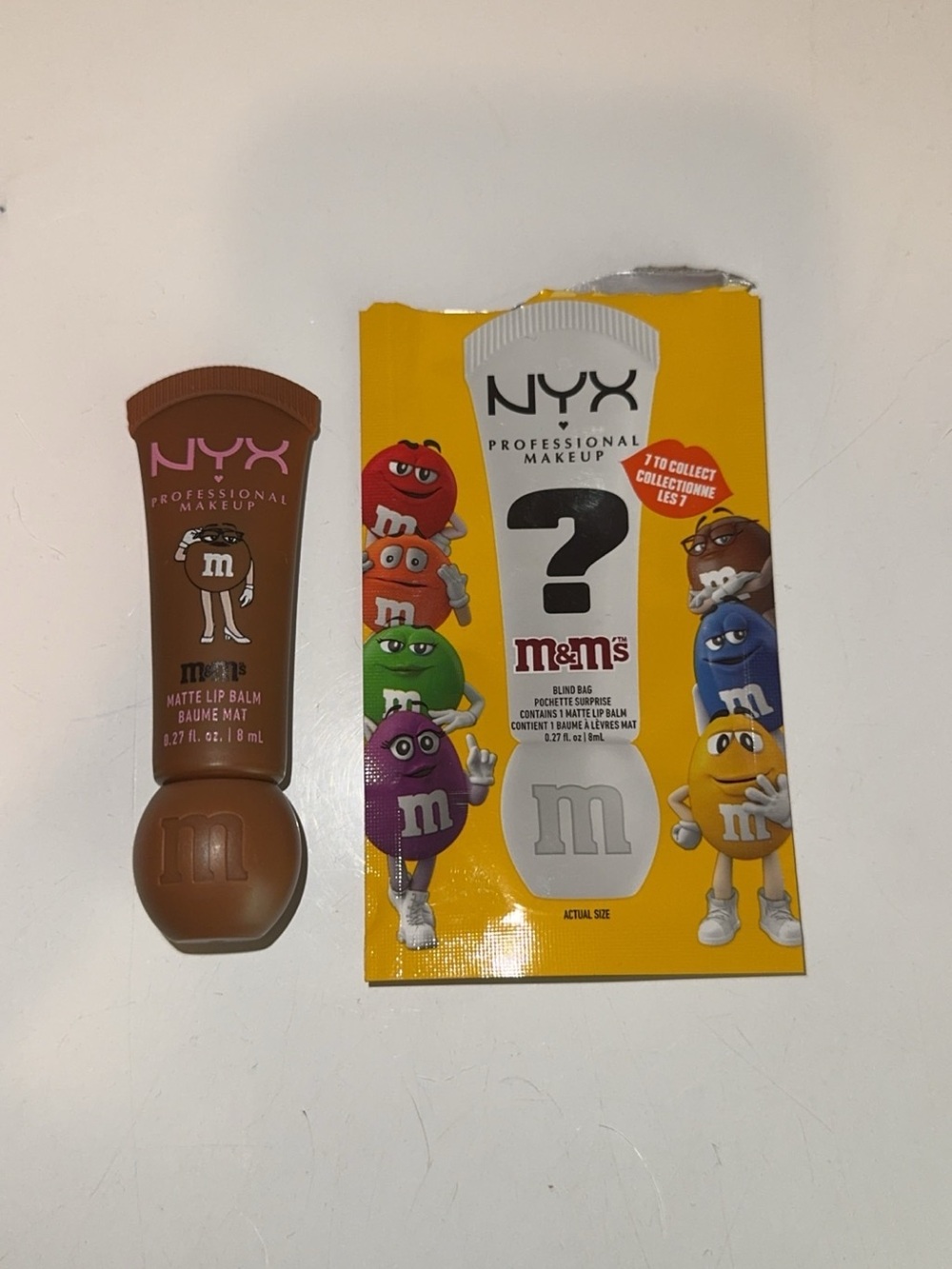 NYX M&MS Collab Matte Smushy Lip Balm in Chocolate Brown Limited Edition